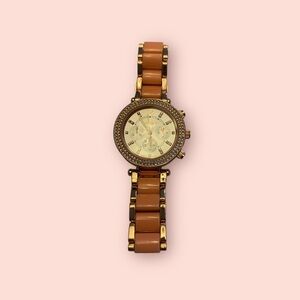 Women’s Maurice’s Pink Bracelet Watch with Pave Crystals